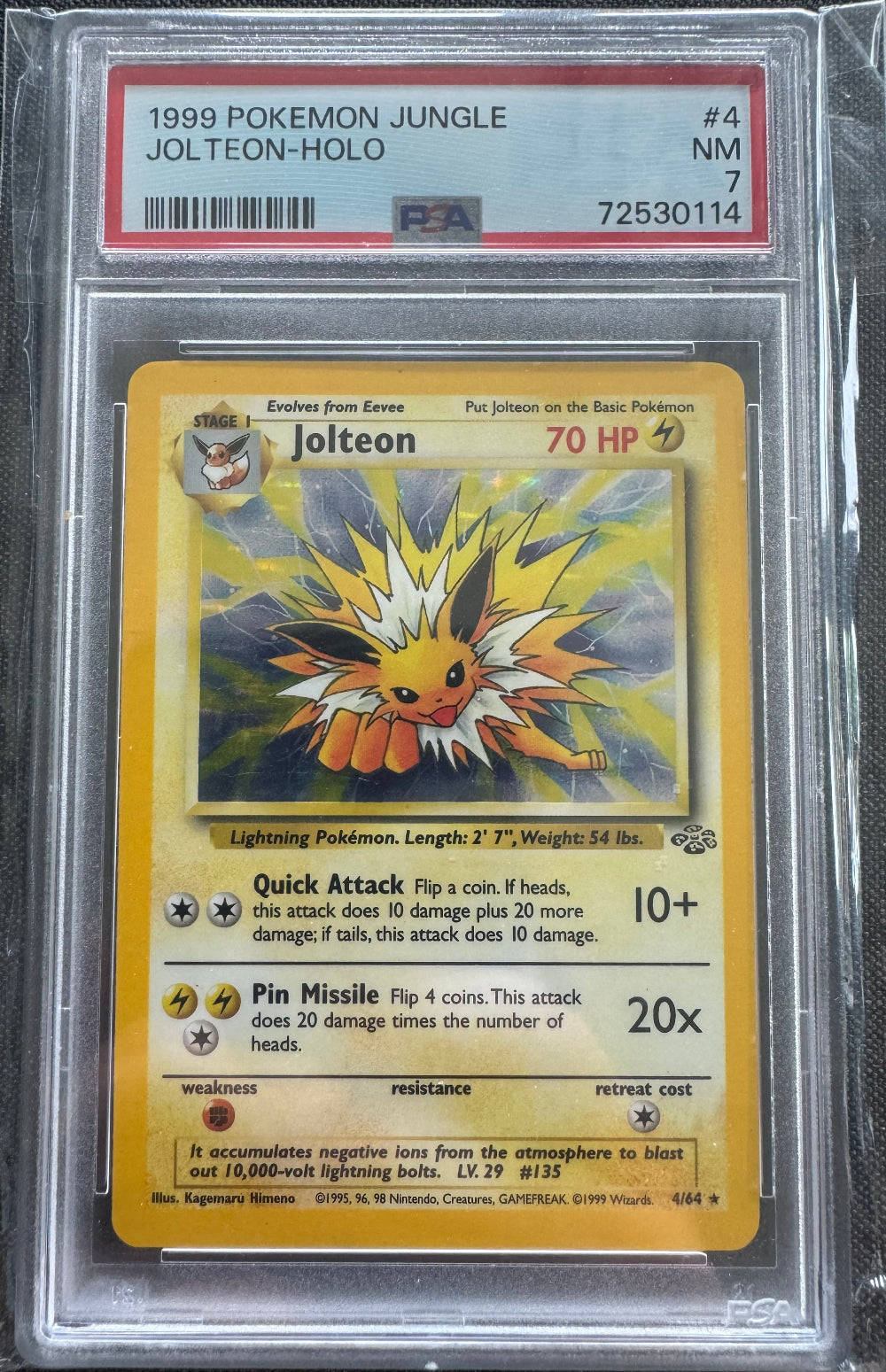 Jungle Jolteon 4/64 PSA 7 Near Mint